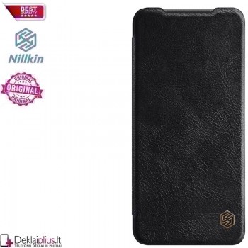 Odinis Nillkin qin serijos dėklas - juodas (telefonui Xiaomi Redmi Note 10/Note 10S/Poco M5S) Odinis Nillkin qin serijos dėklas - juodas (telefonui Xiaomi Redmi Note 10/Note 10S/Poco M5S)